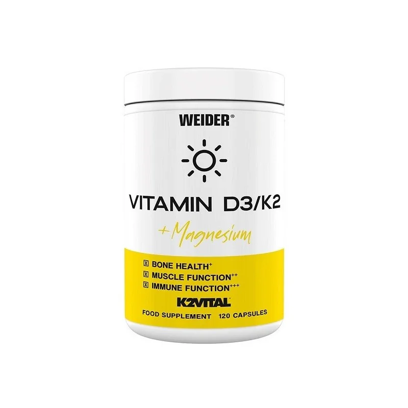 Vitamin D3/K2 + Magnesium - 120 caps - Weider