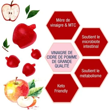 Apple Cider Vinegar Gummies de Weider pas cher - Nutriwellness