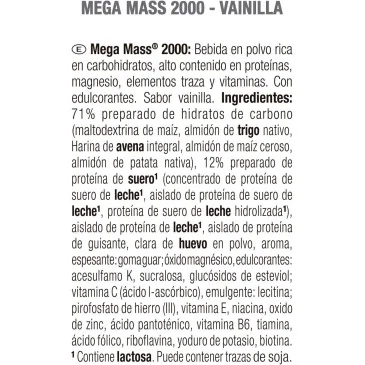 Mega Mass 2000 1,5 kg de Weider pas cher - Nutriwellness