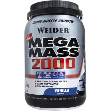 Mega Mass 2000 1,5 kg de Weider pas cher - Nutriwellness