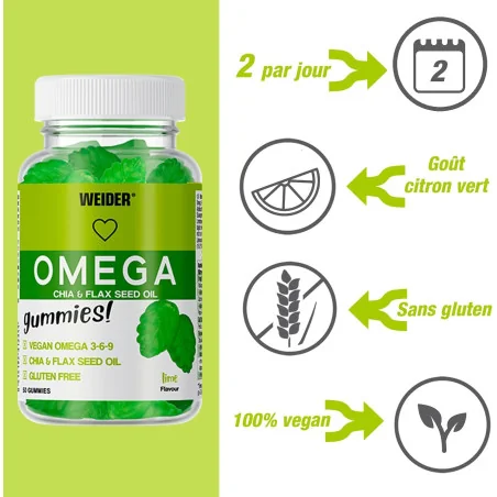 Omega 50 Gummies - Weider