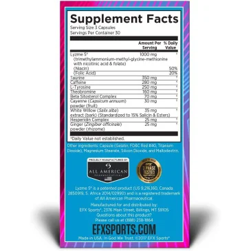 Lyzme 5 - 90 caps d'EFX Sports pas cher - Nutriwellness