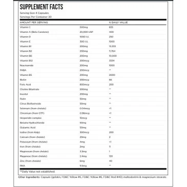 Vita Drive - 120 caps d'EFX Sports pas cher - Nutriwellness