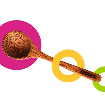 Cuillère en bois de coco de Froofs pas cher - Nutriwellness