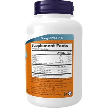Ultra Omega 3-D with Vitamin D-3 - 90 softgels de NOW Foods pas cher