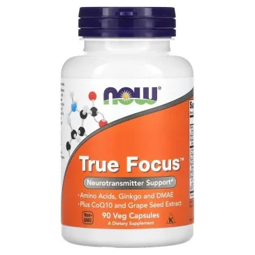 True Focus - 90 vcaps de NOW Foods pas cher - Nutriwellness