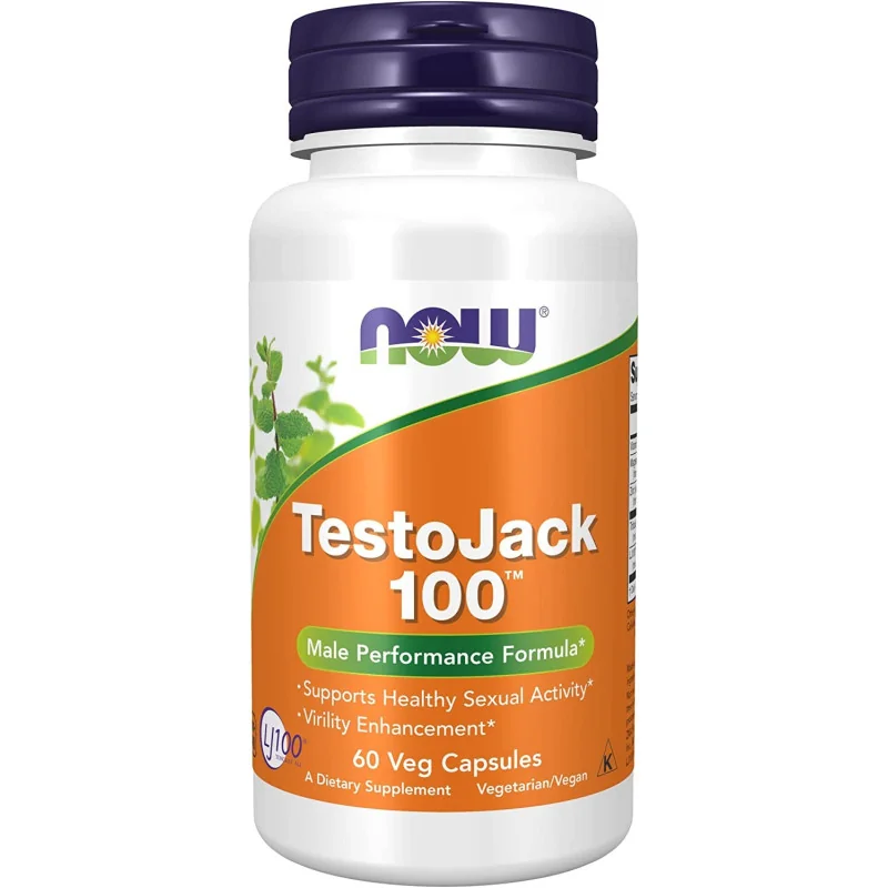 TestoJack 100 - 60 vcaps - NOW Foods