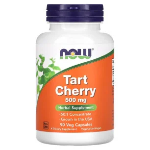 Tart Cherry, 500mg - 90 vcaps de NOW Foods pas cher - Nutriwellness