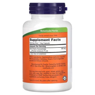 Tart Cherry, 500mg - 90 vcaps - NOW Foods