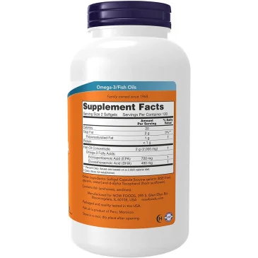 Super Omega EPA Molecularly Distilled - 240 softgels de NOW Foods