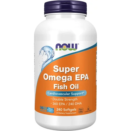 Super Omega EPA Molecularly Distilled - 240 softgels de NOW Foods