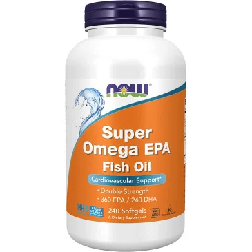 Super Omega EPA Molecularly Distilled - 240 softgels de NOW Foods