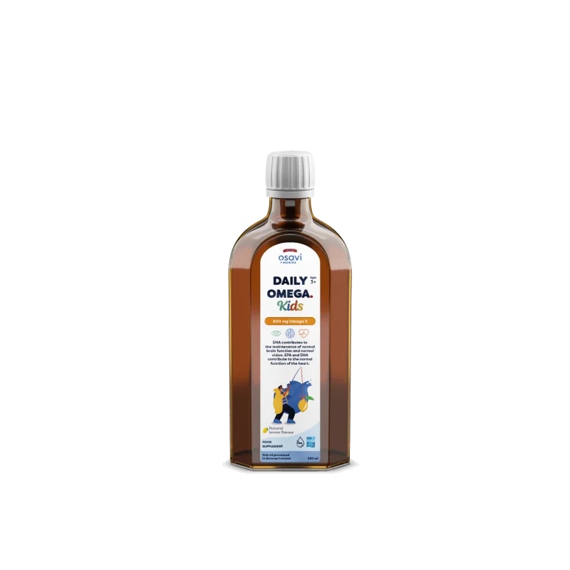 Daily Omega Kids, 800mg Omega 3 (Natural Lemon) - 250 ml - Osavi