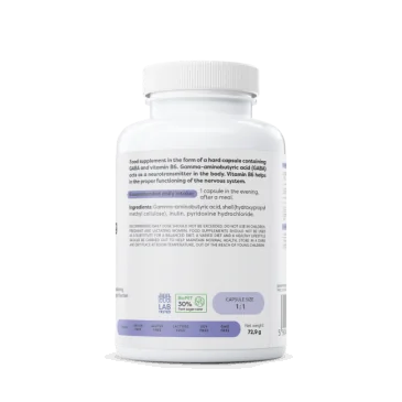 GABA 500mg + Vitamin B6 - 120 vcaps d'Osavi pas cher - Nutriwellness