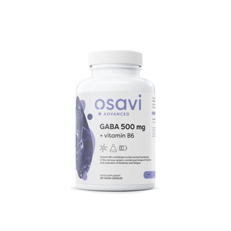 GABA 500mg + Vitamin B6 - 120 vcaps - Osavi GABA 500mg + Vitamin B6 - 120 vcaps - Osavi