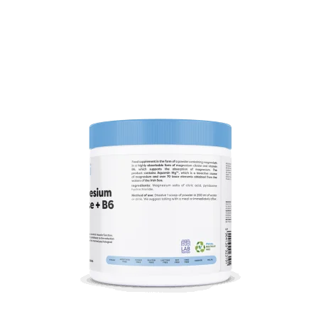 Magnesium Citrate + B6 - Powder - 250 grams - Osavi