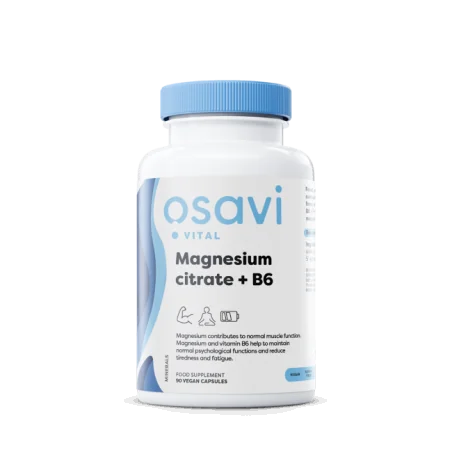 Magnesium Citrate + B6 - 375mg - 90 vcaps d'Osavi pas cher