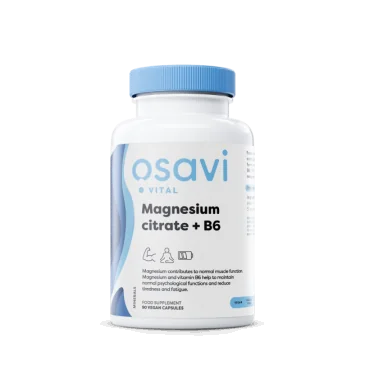 Magnesium Citrate + B6 - 375mg - 90 vcaps d'Osavi pas cher