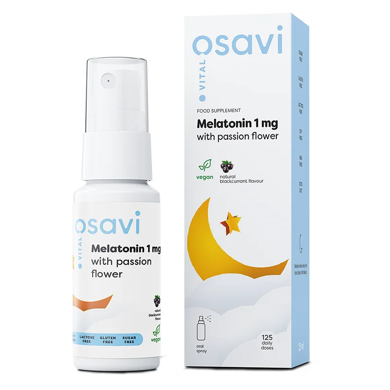 Melatonin with Passion Flower Oral Spray - 1mg (Cerise) - 25 ml - Osavi