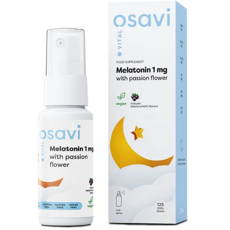Melatonin with Passion Flower Oral Spray - 1mg - 25 ml d'Osavi