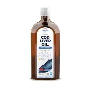 Norwegian Cod Liver Oil - 1000mg Omega 3 (Lemon) - 500 ml d'Osavi
