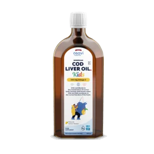 Norwegian Cod Liver Oil Kids - 500mg Omega 3 (Lemon) - 250 ml d'Osavi