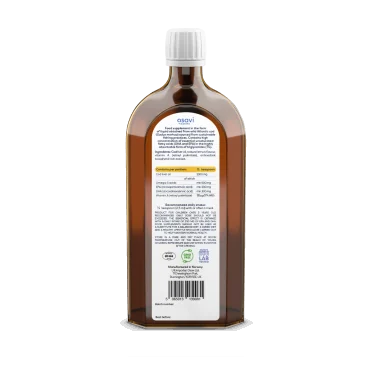 Norwegian Cod Liver Oil Kids - 500mg Omega 3 (Lemon) - 500 ml d'Osavi