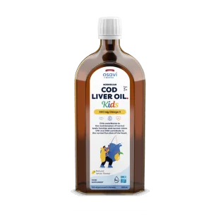 Norwegian Cod Liver Oil Kids - 500mg Omega 3 (Lemon) - 500 ml d'Osavi