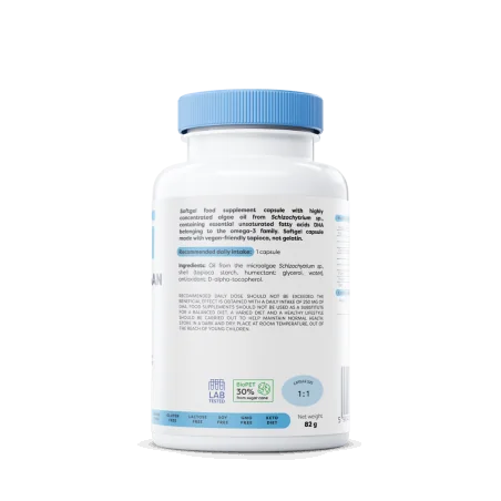 Omega-3 Vegan - 250mg DHA - 120 vegan softgels - Osavi