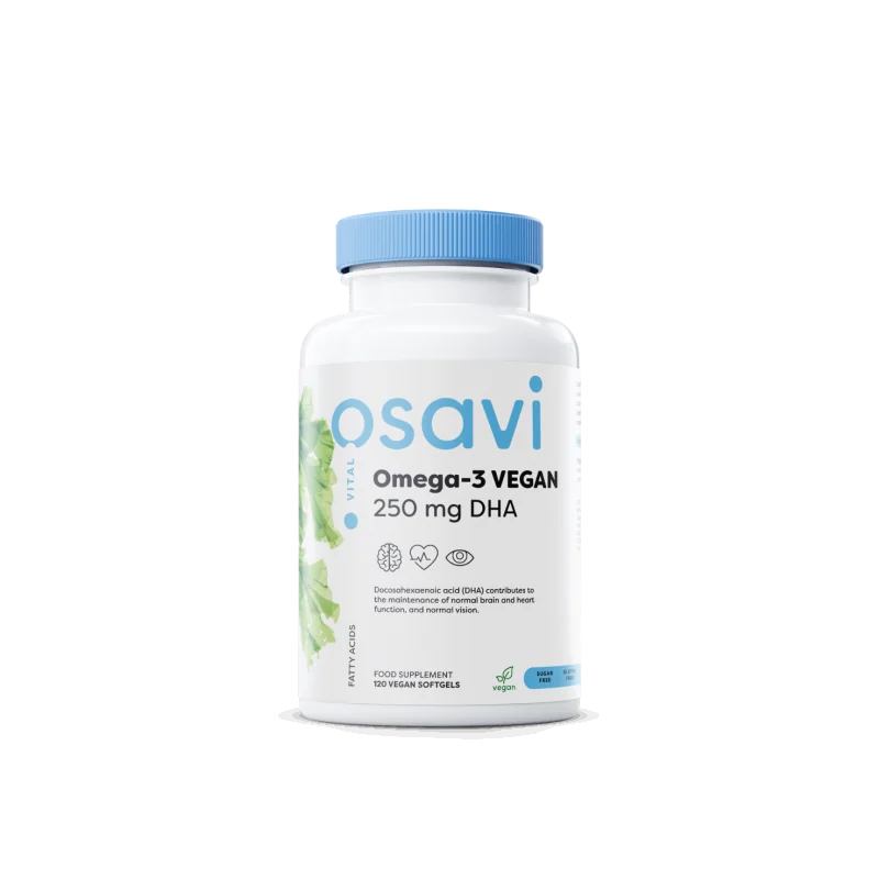 Omega-3 Vegan - 250mg DHA - 120 vegan softgels - Osavi