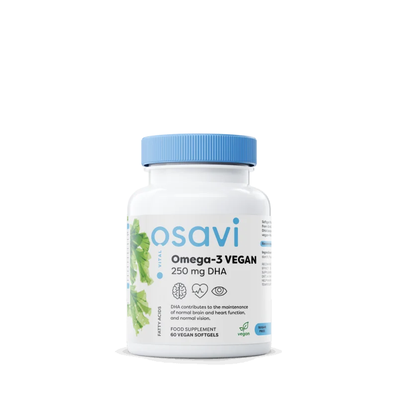 Omega-3 Vegan - 250mg DHA - 60 vegan softgels - Osavi