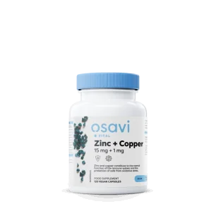 Zinc + Copper, 15mg + 1mg - 120 vegan caps d'Osavi pas cher
