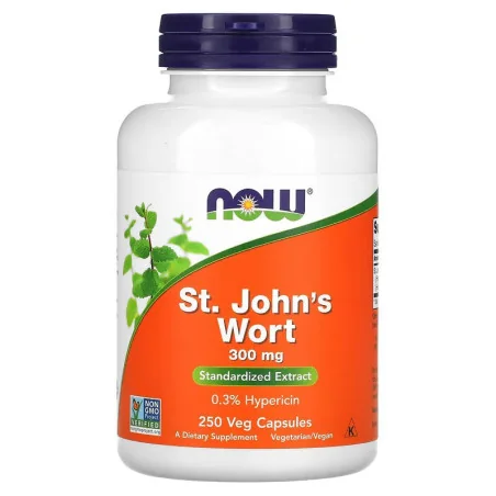 St. John's Wort - 300mg - 250 vcaps de NOW Foods pas cher