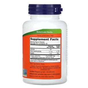 Spirulina Certified 500mg (200) - Now Foods