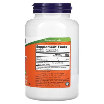Slippery Elm - Powder - 113 grams de NOW Foods pas cher