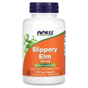 Slippery Elm - 400mg - 100 vcaps de NOW Foods pas cher