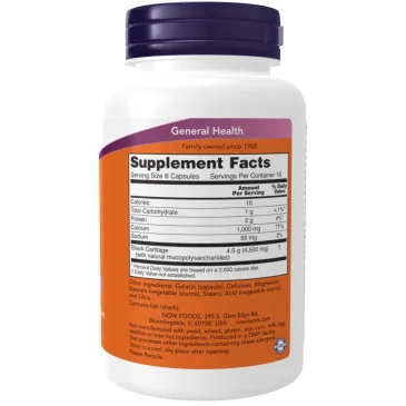 Shark Cartilage - 750mg de NOW Foods pas cher - Nutriwellness