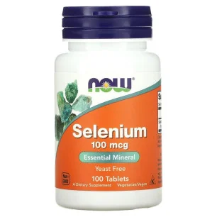 Selenium - 100mcg - 100 tablets de NOW Foods pas cher - Nutriwellness