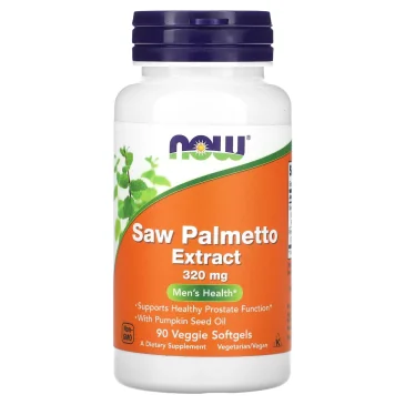 Saw Palmetto Extract with Pumpkin Seed Oil, 320mg - NOW Foods