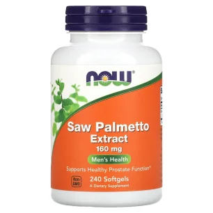 Saw Palmetto Extract - 160mg - 240 softgels de NOW Foods pas cher