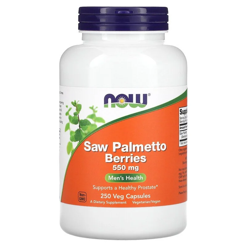 Saw Palmetto Berries - 550mg - 250 vcaps - NOW Foods Saw Palmetto Berries - 550mg - 250 vcaps - NOW Foods