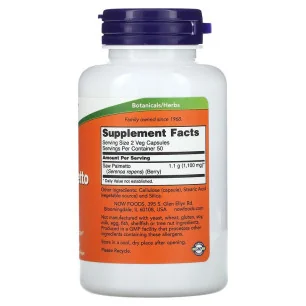Saw Palmetto Berries - 550mg - 100 vcaps - NOW Foods