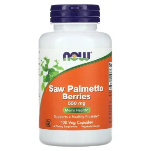 Saw Palmetto Berries - 550mg - 100 vcaps de NOW Foods pas cher