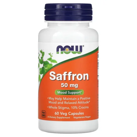 Saffron, 50mg - 60 vcaps de NOW Foods pas cher - Nutriwellness
