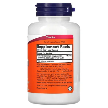Rutin, 450mg - 100 vcaps - NOW Foods