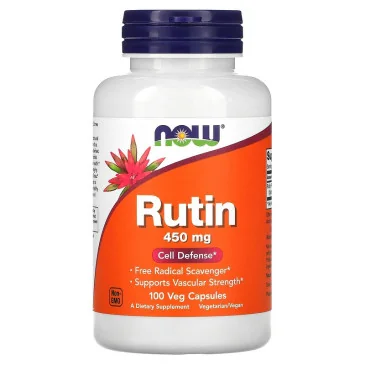 Rutin, 450mg - 100 vcaps de NOW Foods pas cher - Nutriwellness