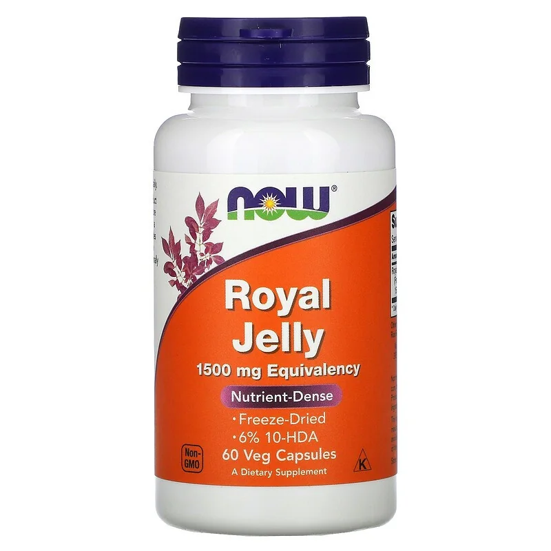 Royal Jelly - 1500mg Equivalency - 60 vcaps - NOW Foods