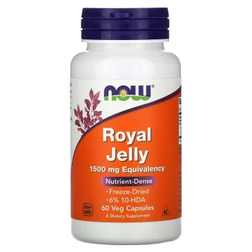 Royal Jelly - 1500mg Equivalency - 60 vcaps de NOW Foods pas cher