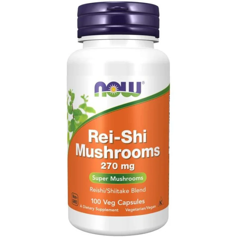 Rei-Shi Mushrooms, 270mg - 100 vcaps - NOW Foods