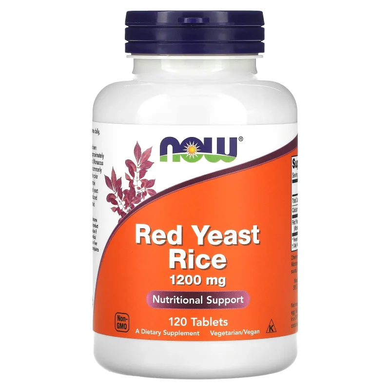Red Yeast Rice Concentrated 10:1 Extract, 1200mg - 60 tablets - NOW Foods